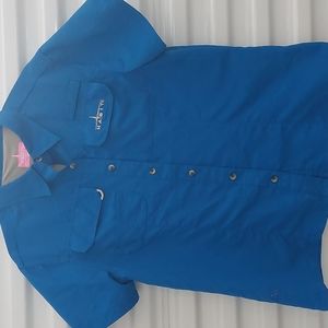 Women's Habit Fishing  Button Down Shirt Sz Large~A3